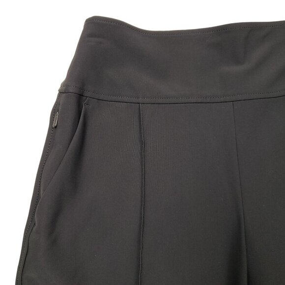 Athleta Stellar Wide Crop Pants Womens 6 Black High Rise Trouser UPF - Picture 3 of 9